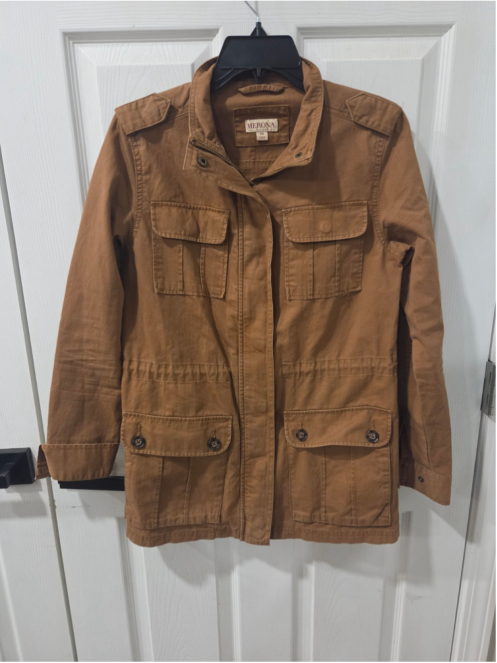 Women's Merona Utility Jacket Brown Size XS
